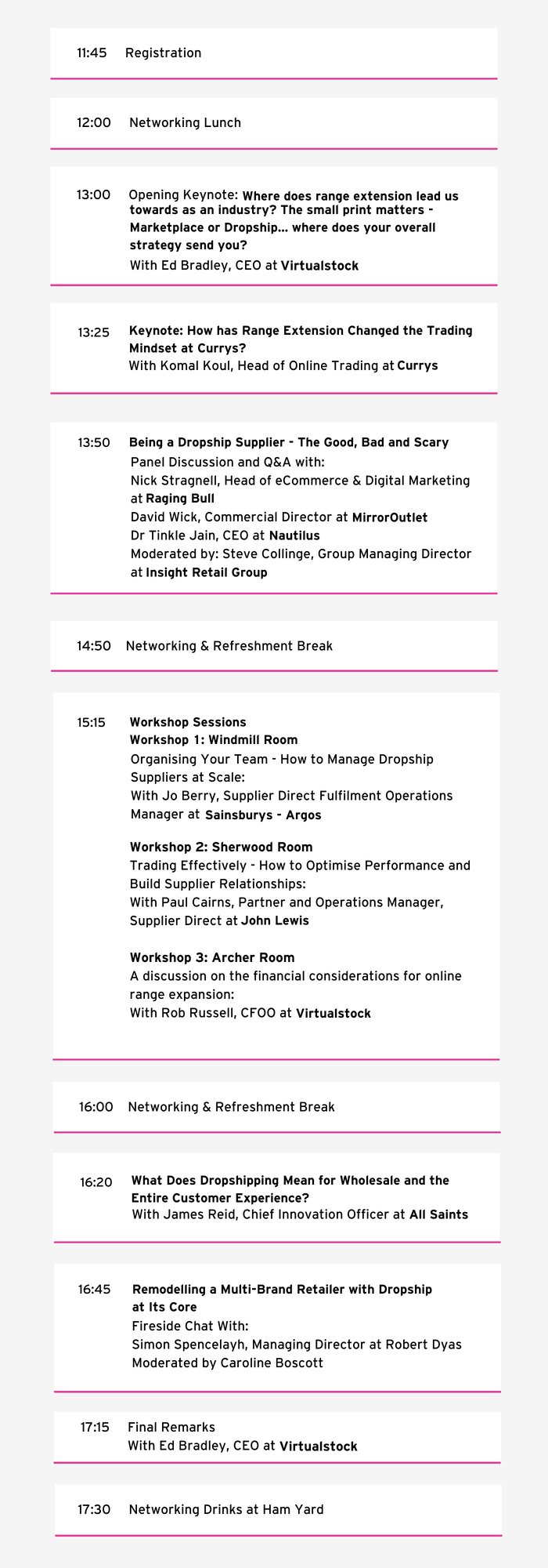 1200 Registration & Networking Lunch 1300 Opening Keynote Where does range extension lead us towards as an industry The small print matters - Marketplace or Dropship... where does your overall strat-Sep-04-2024-04-16-37-8993-PM